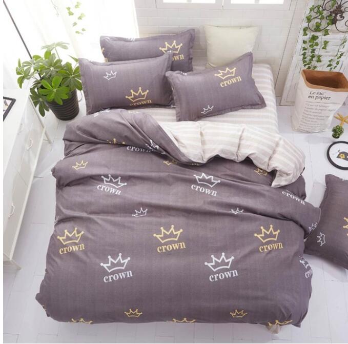 3D Brown Crown 5088 Bed Pillowcases Quilt