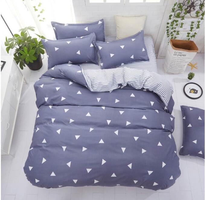 3D Small Triangle 7172 Bed Pillowcases Quilt