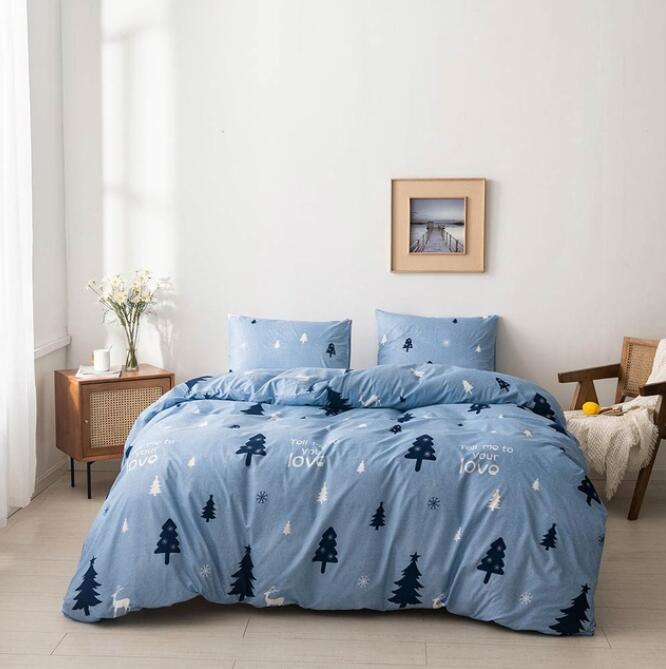 3D Tree Triangle 7187 Bed Pillowcases Quilt