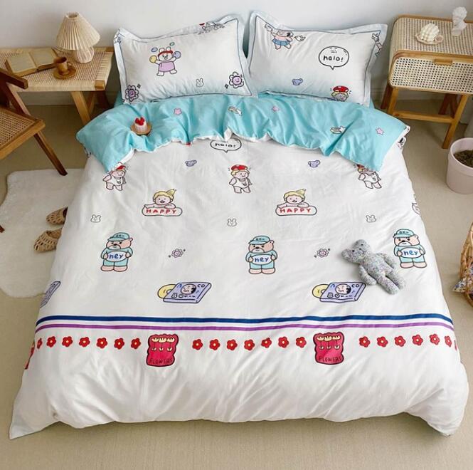 3D Little Bear 5038 Bed Pillowcases Quilt