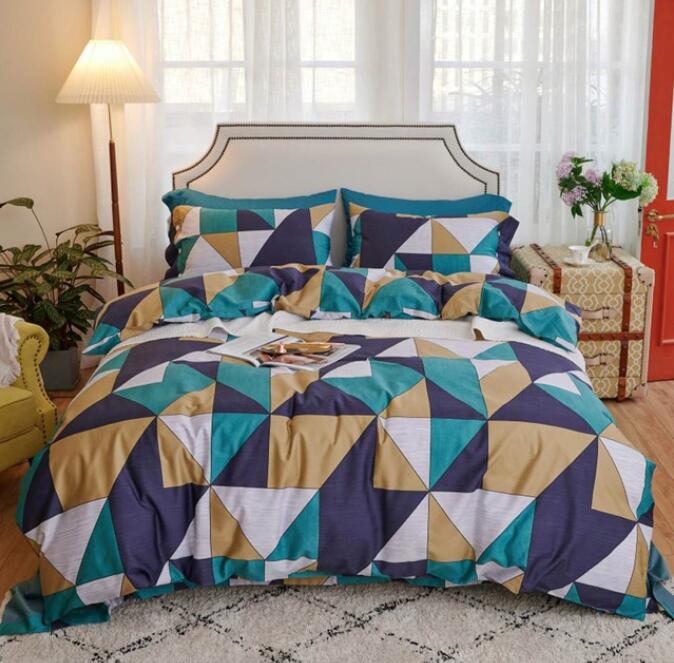 3D Triangle 7192 Bed Pillowcases Quilt