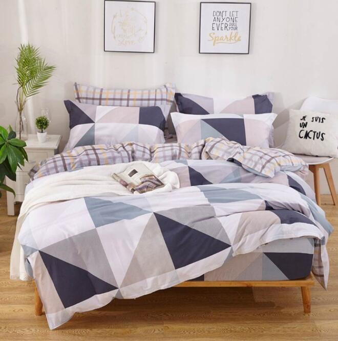3D Triangle Stitching 5125 Bed Pillowcases Quilt