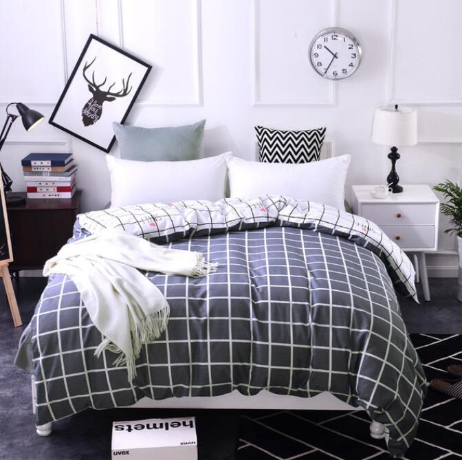 3D Black And White Grid 4153 Bed Pillowcases Quilt