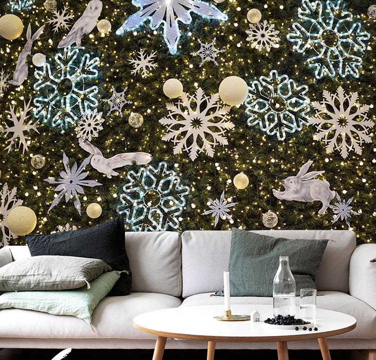 3D Christmas Snowflake 112 Wallpaper AJ Wallpapers