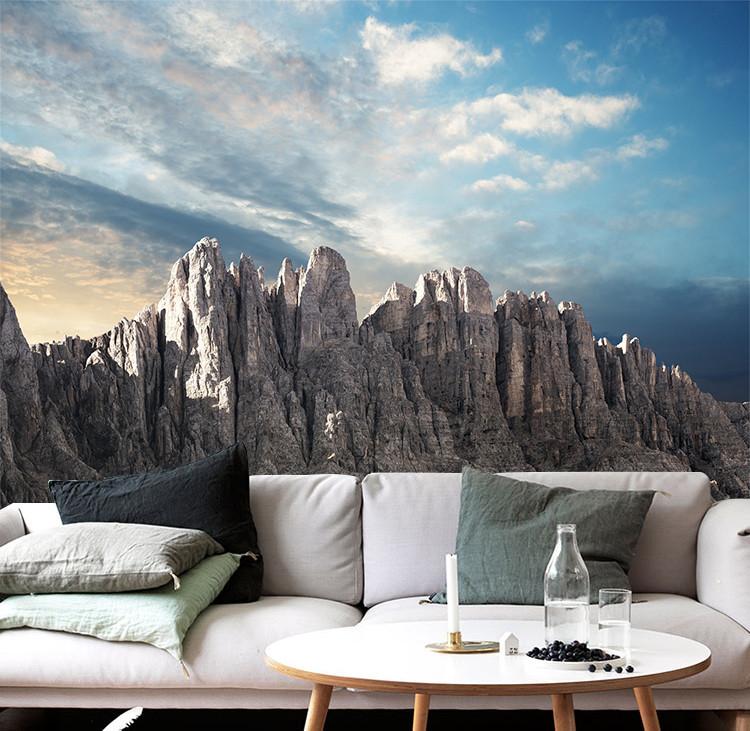 3D Stone Mountain Blue Sky 753 Wallpaper AJ Wallpaper