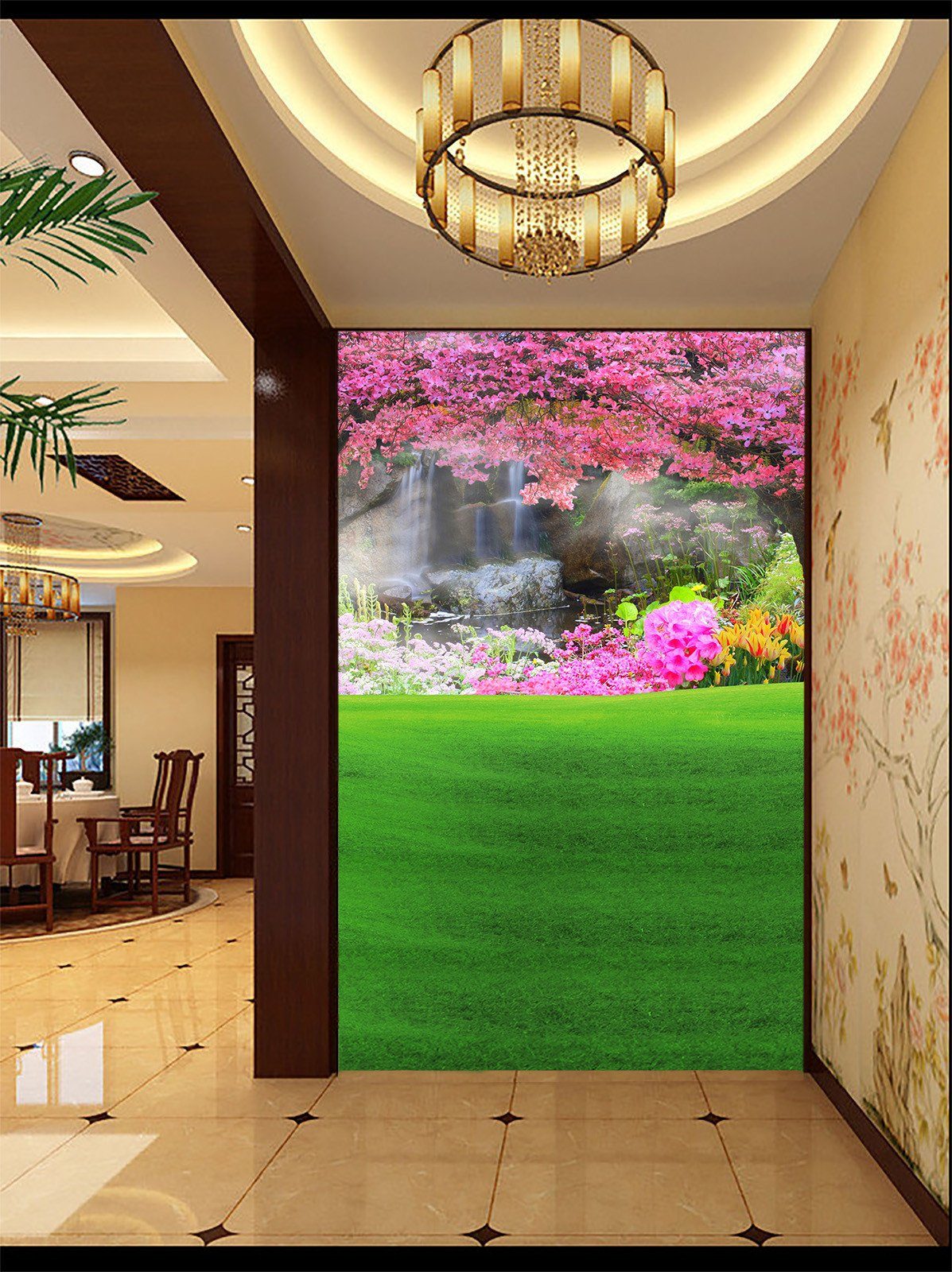 Lakeside Bright Scenery Wallpaper AJ Wallpaper