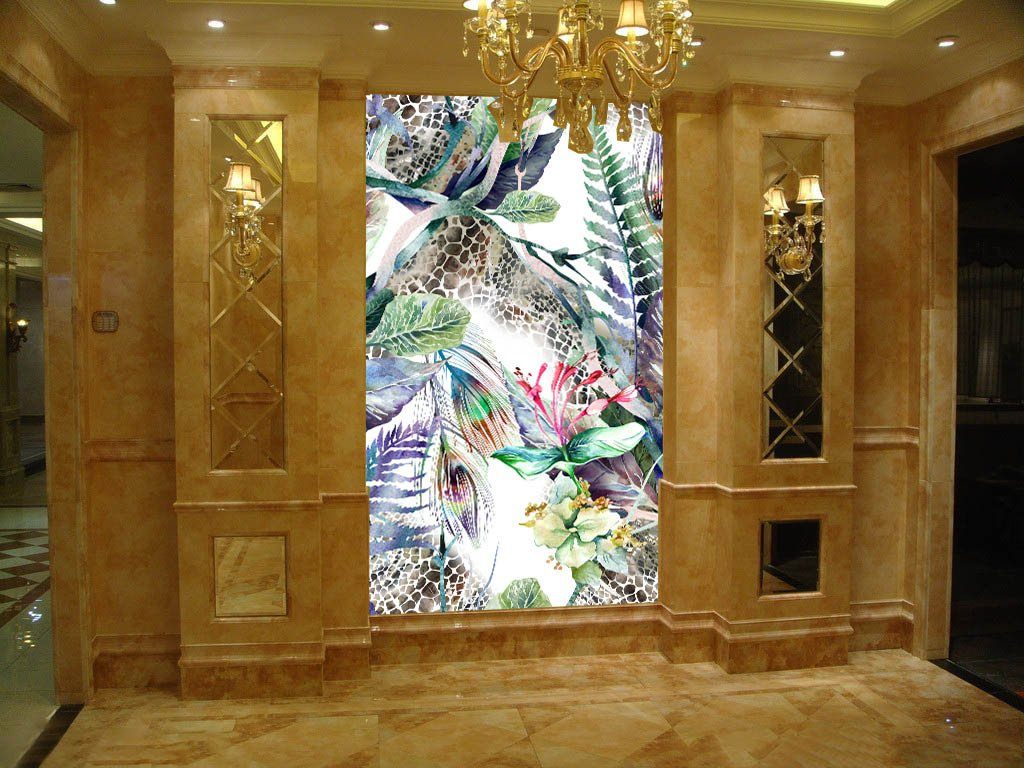 Spots And Leaves Wallpaper AJ Wallpaper