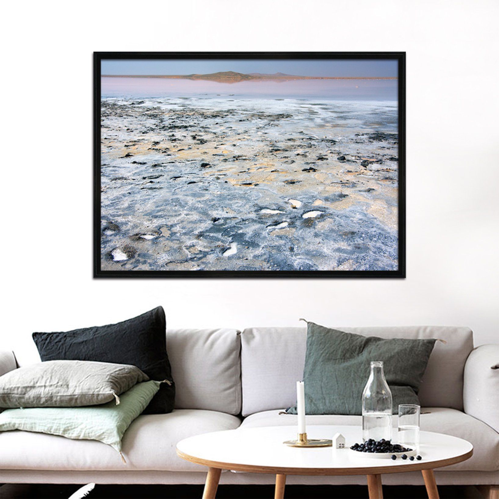 3D Mud Sea 176 Fake Framed Print Painting Wallpaper AJ Creativity Home