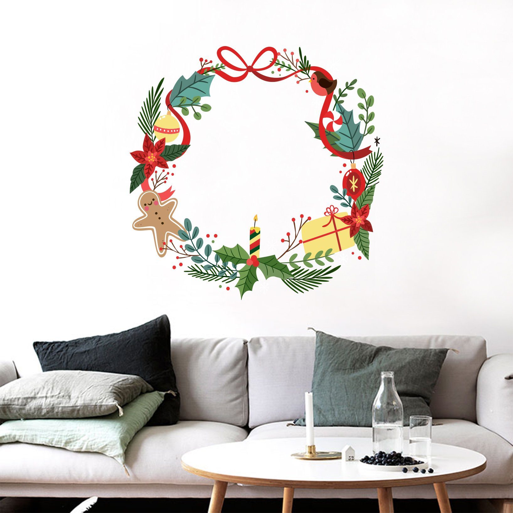 3D Garland Candle 152 Wall Stickers Wallpaper AJ Wallpaper