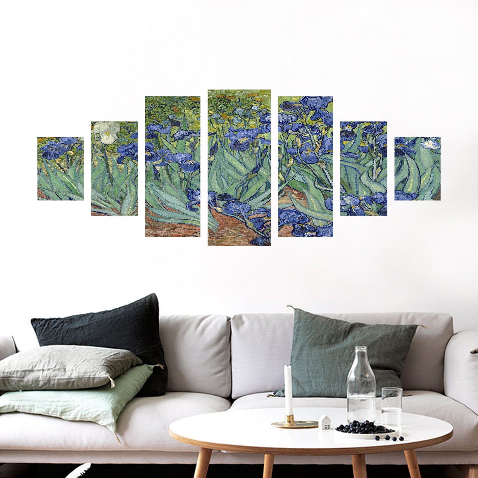 3D Small Blue Flowersl 091 Unframed Print Wallpaper Wallpaper AJ Wallpaper
