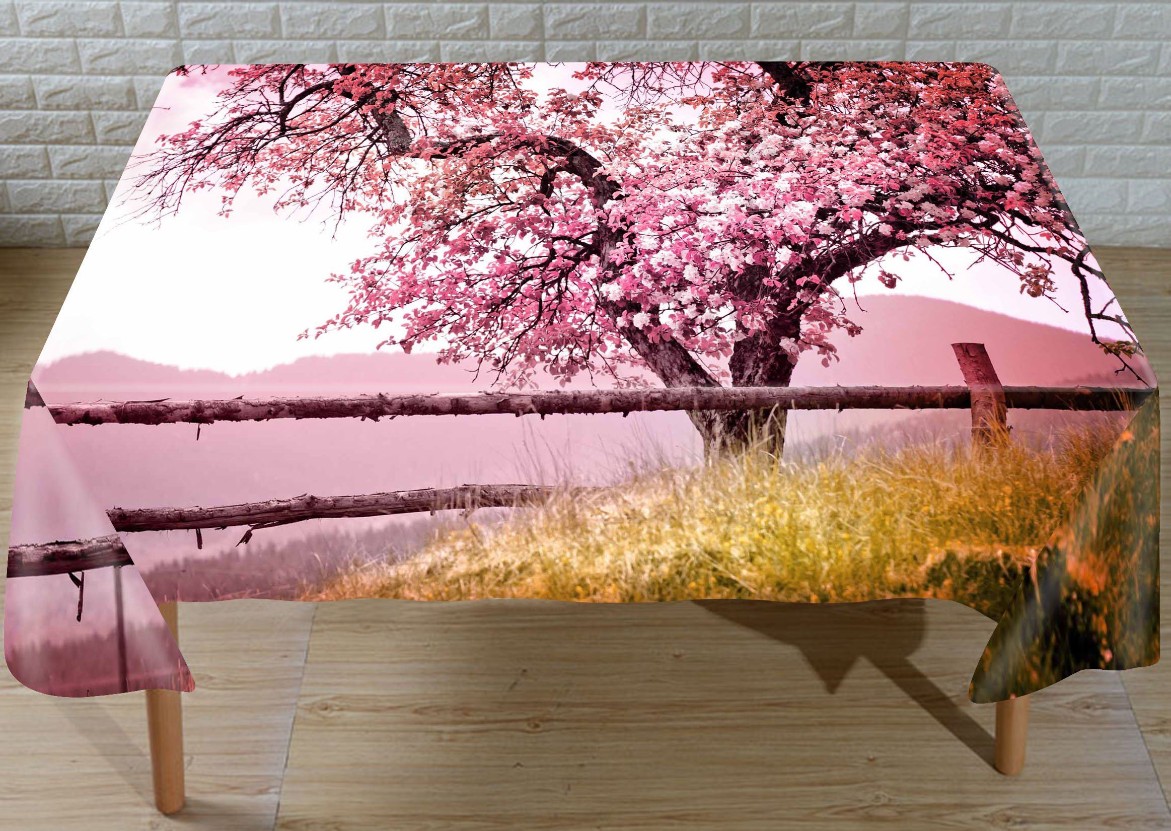 3D Flowering Tree 798 Tablecloths Wallpaper AJ Wallpaper