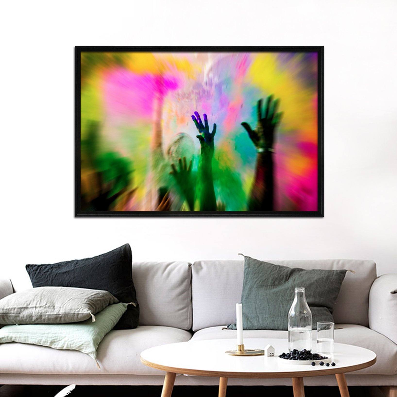 3D Color Arm 026 Fake Framed Print Painting Wallpaper AJ Creativity Home