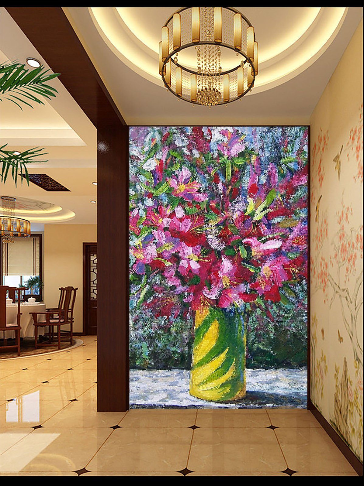 Colorful Vase Painting Wallpaper AJ Wallpaper 2