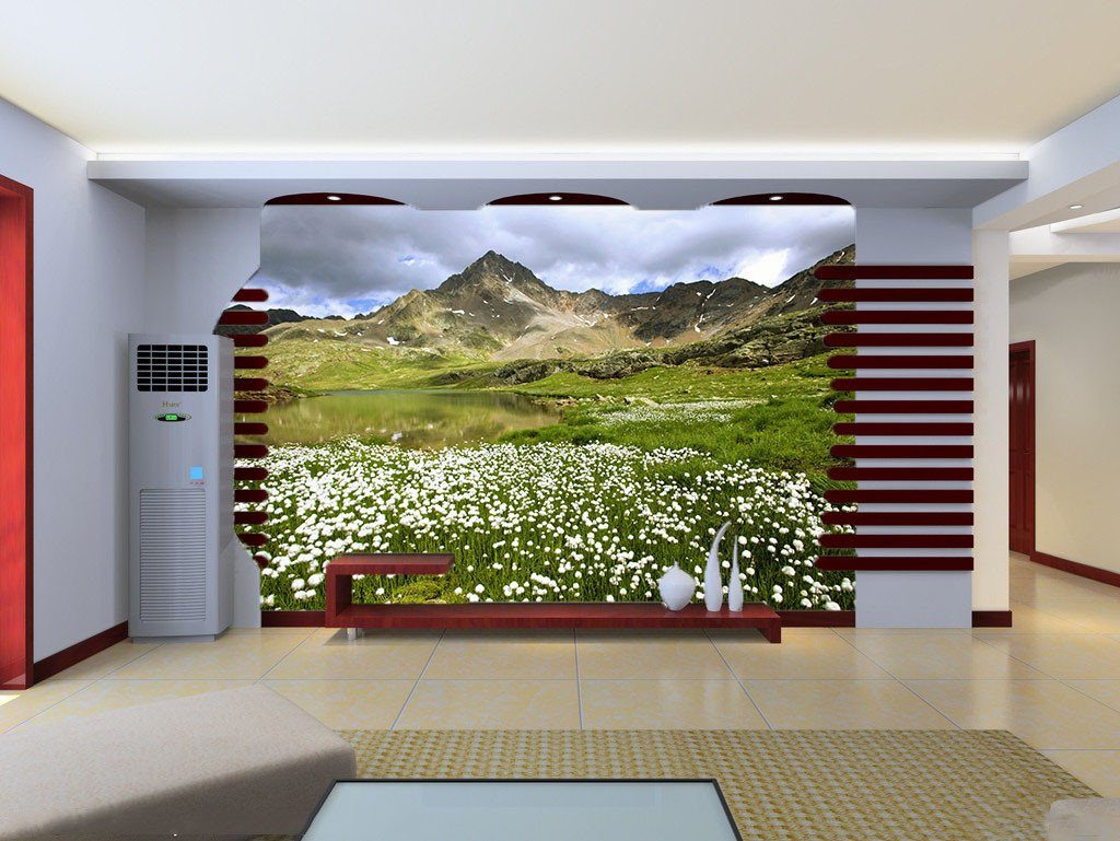 Lakeside Fresh Flowers Wallpaper AJ Wallpaper