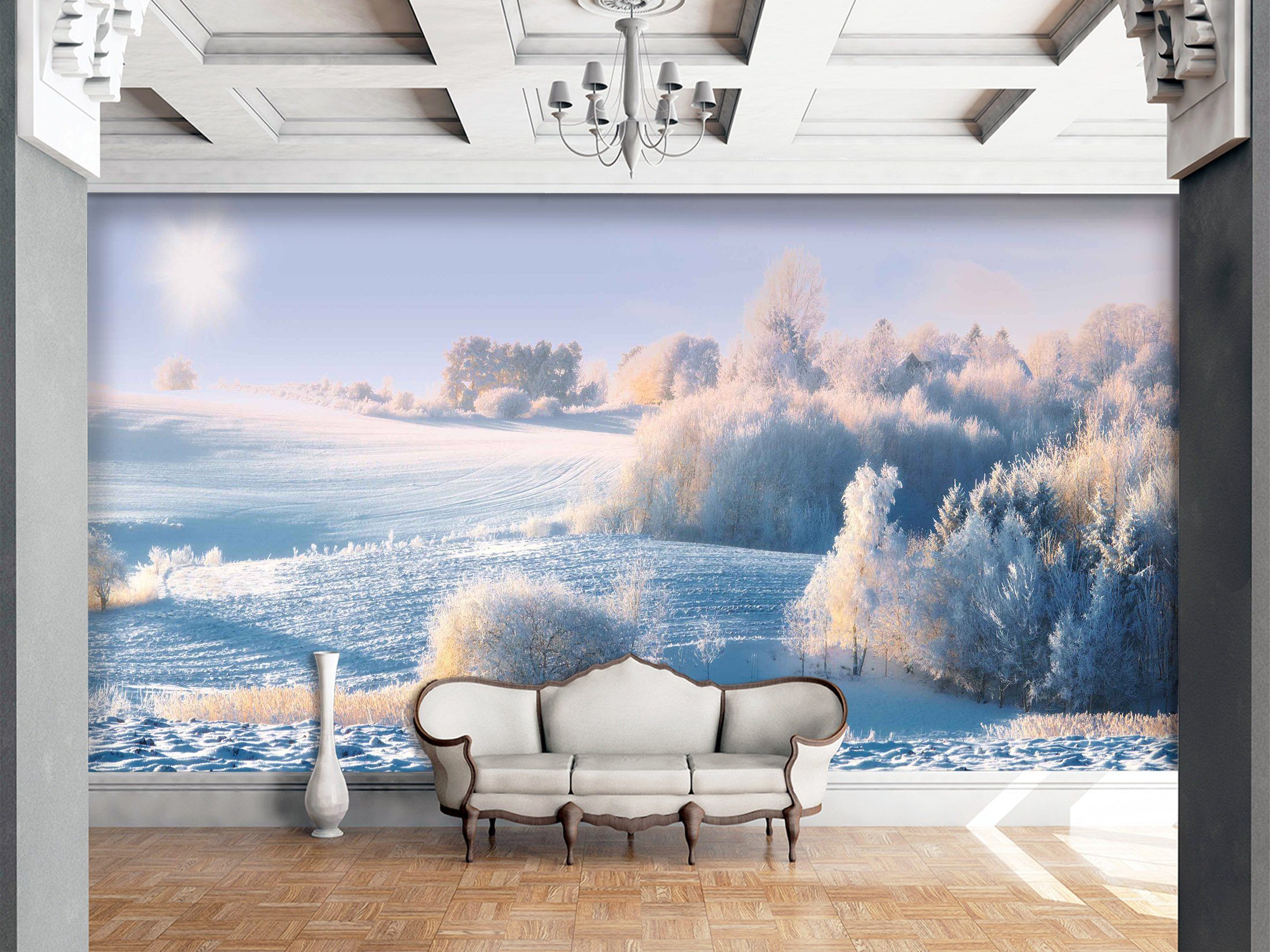 3D Sunshine Snow 693 Wallpaper AJ Wallpaper