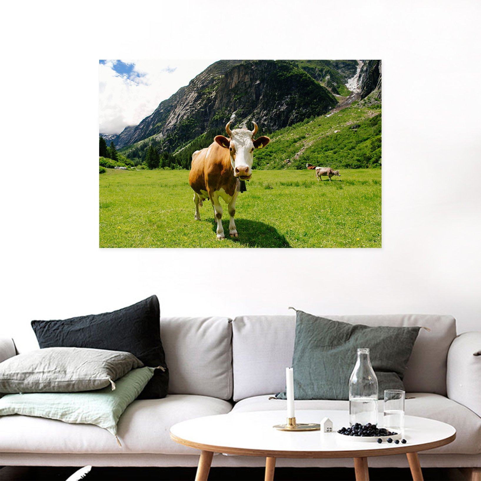 3D Bull Head 03 Animal Wall Stickers Wallpaper AJ Wallpaper 2