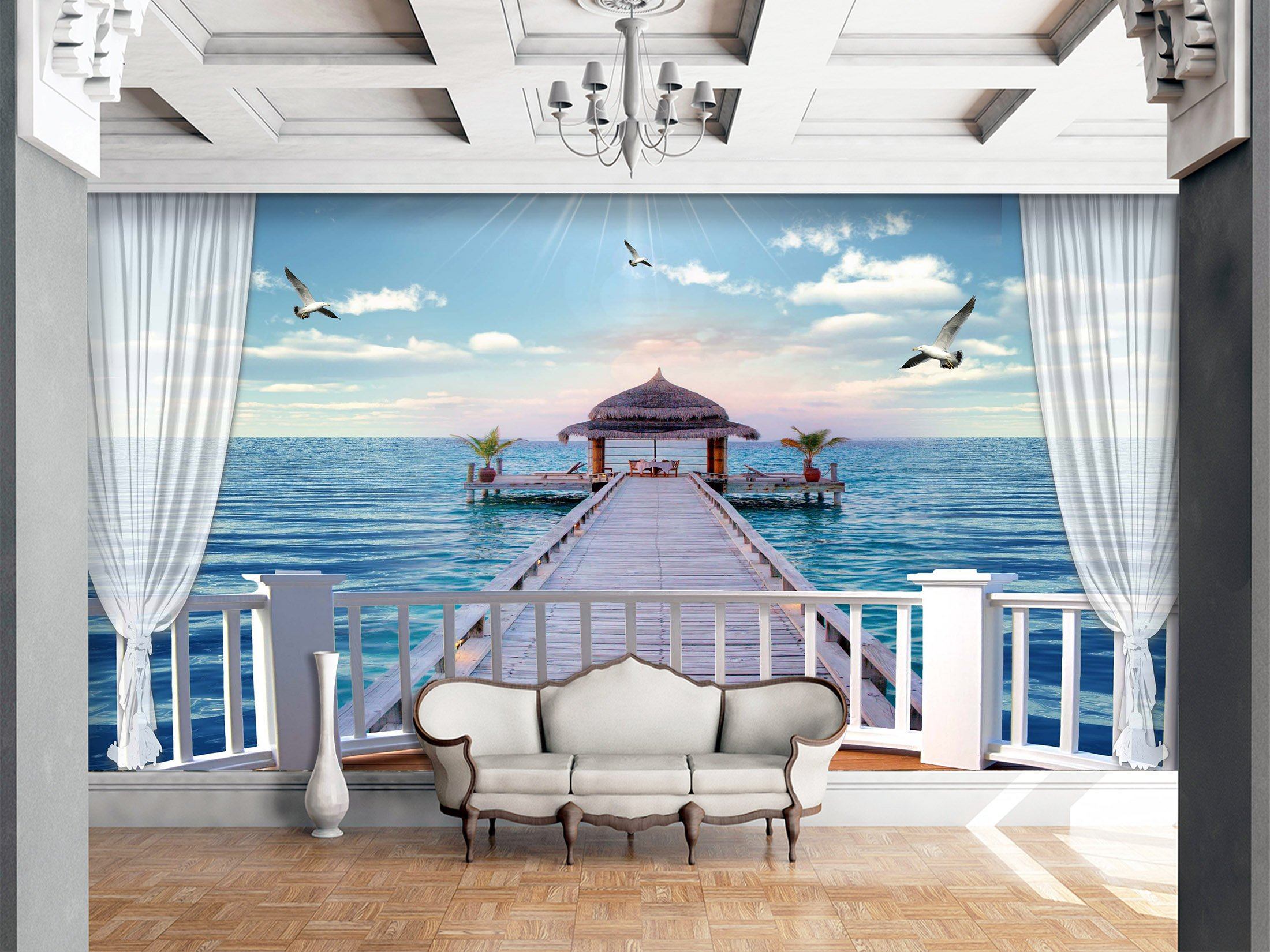 3D Pavilion Seagull 726 Wallpaper AJ Wallpaper
