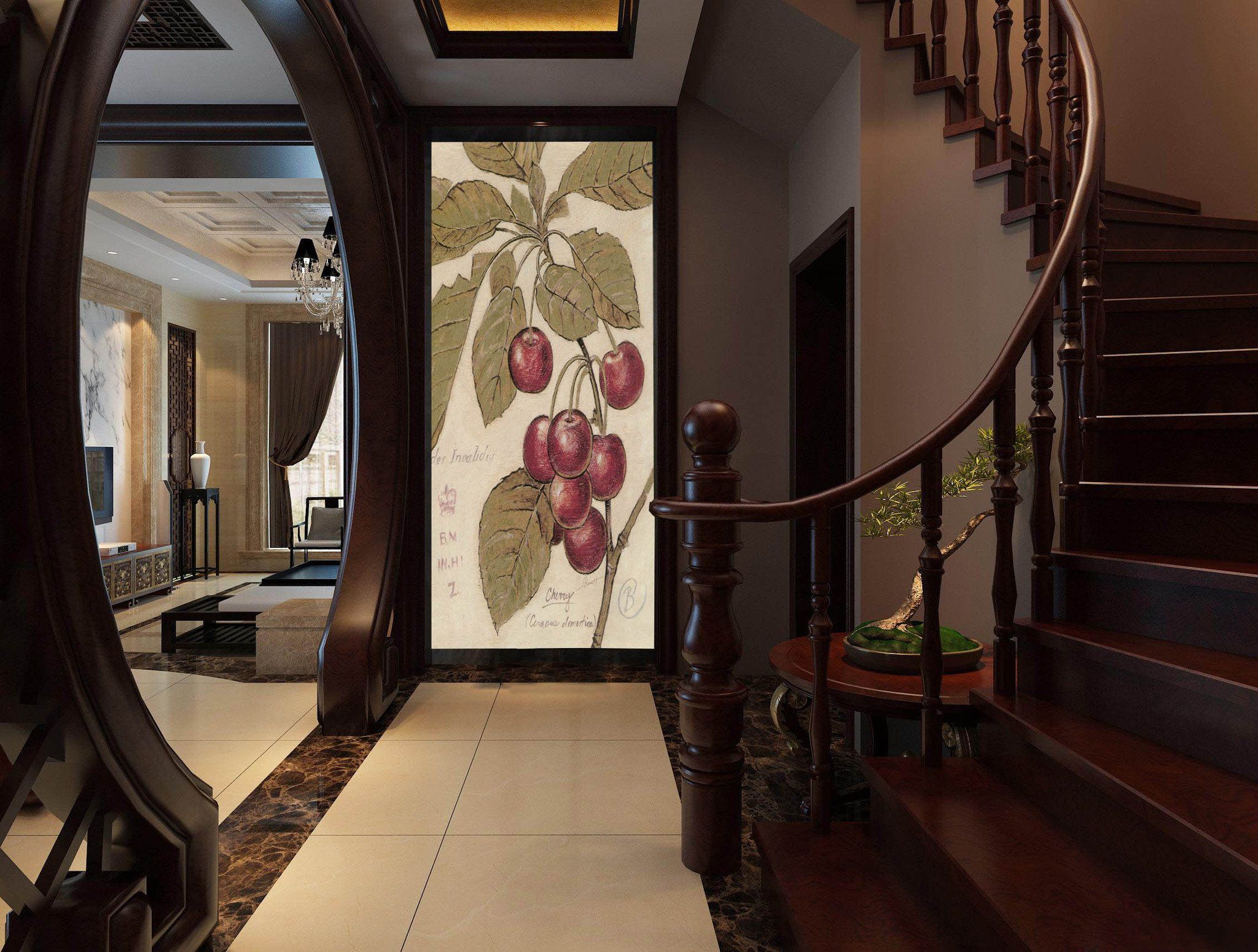 Cherries Branches Wallpaper AJ Wallpaper