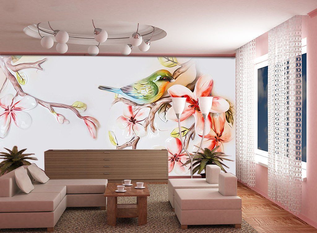 Birds, flowers 24 Wallpaper AJ Wallpaper 1