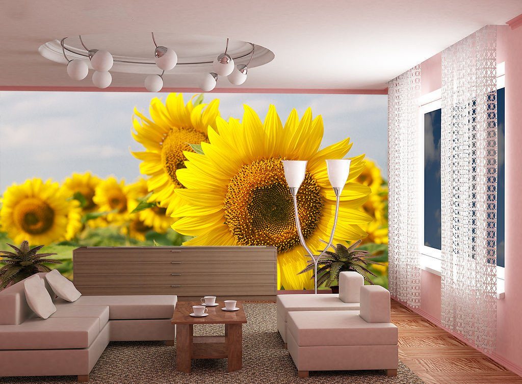 Beautiful Sunflowers Wallpaper AJ Wallpaper