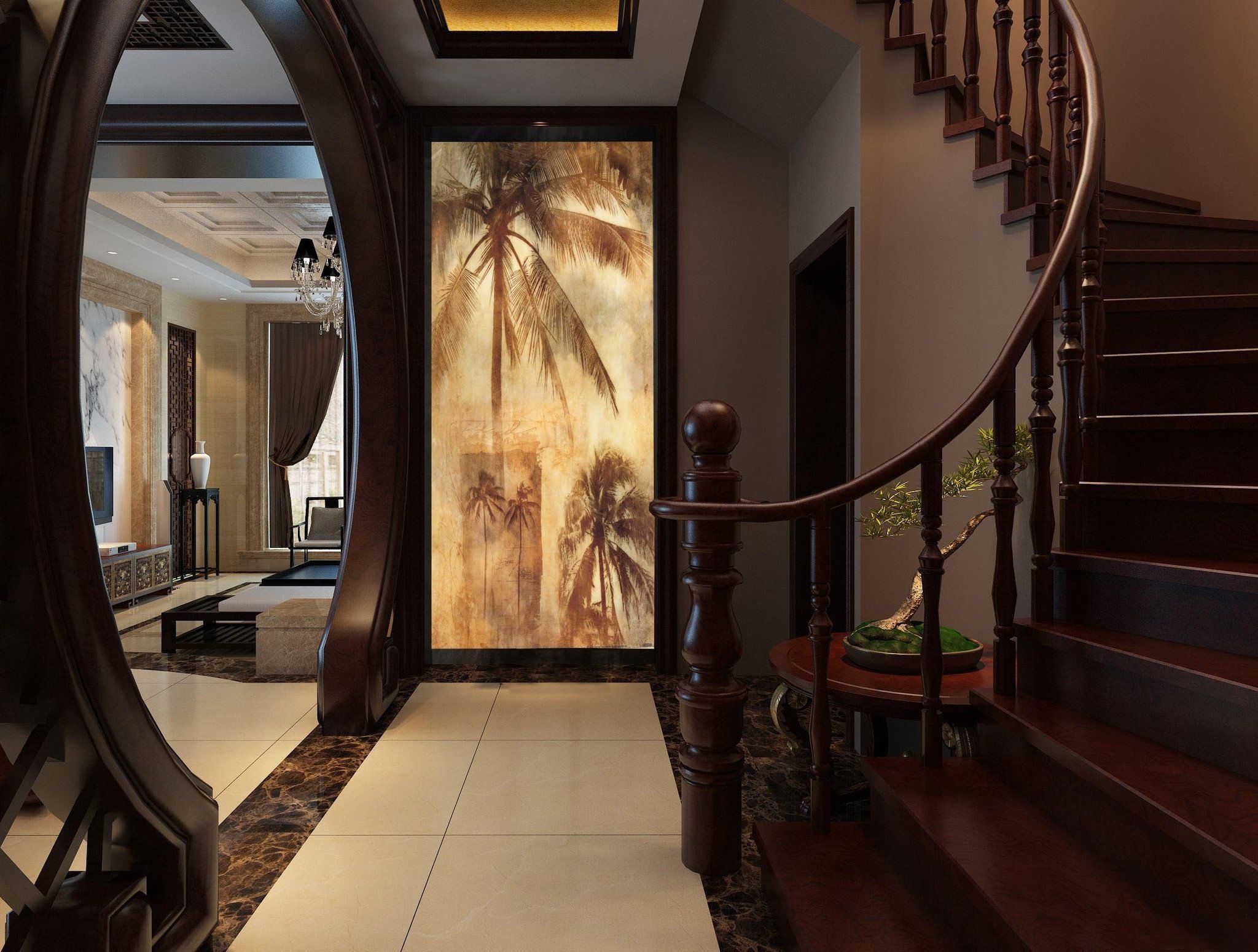 Coconut Trees Wallpaper AJ Wallpaper