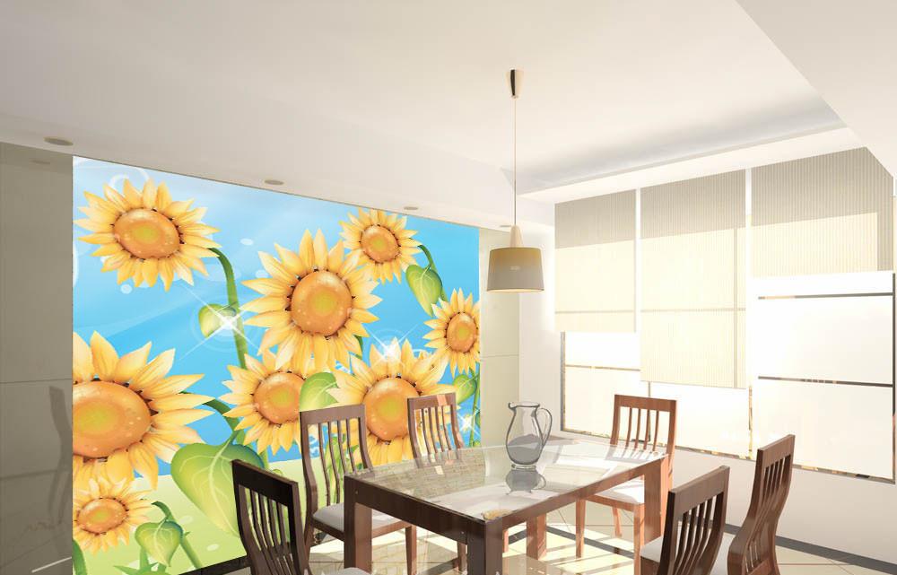 Shining Sunflowers Wallpaper AJ Wallpaper