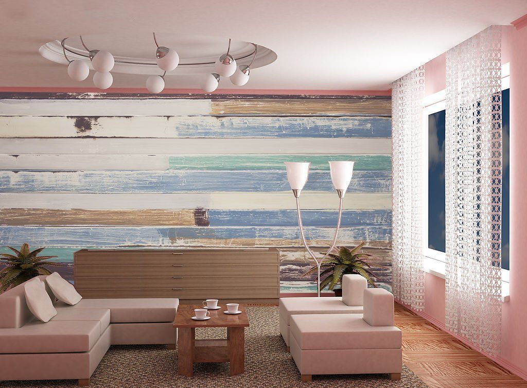 Colorful Battens Wallpaper AJ Wallpaper