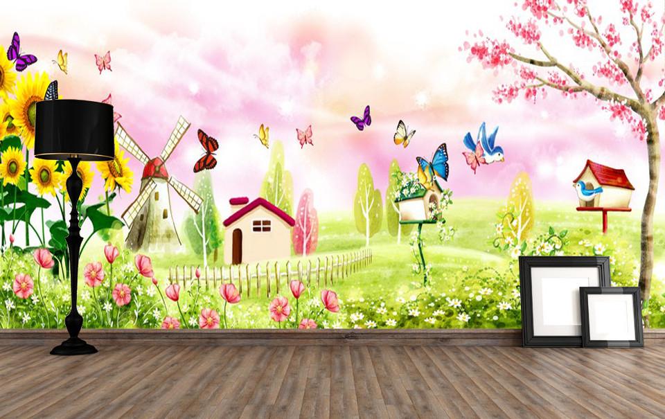 Beautiful Cottage Wallpaper AJ Wallpaper