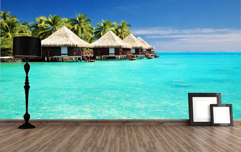 Seaside Wooden Houses 3 Wallpaper AJ Wallpaper