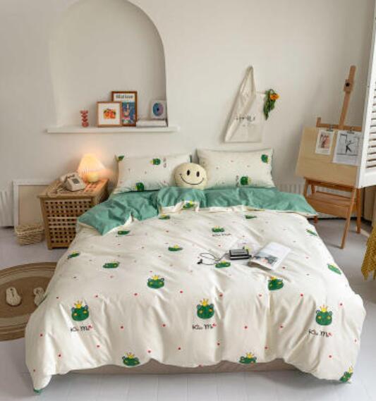 3D Frog 16102 Bed Pillowcases Quilt