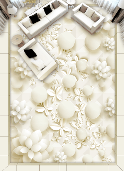 3D Elegant Butterflies Floor Mural Wallpaper AJ Wallpaper 2