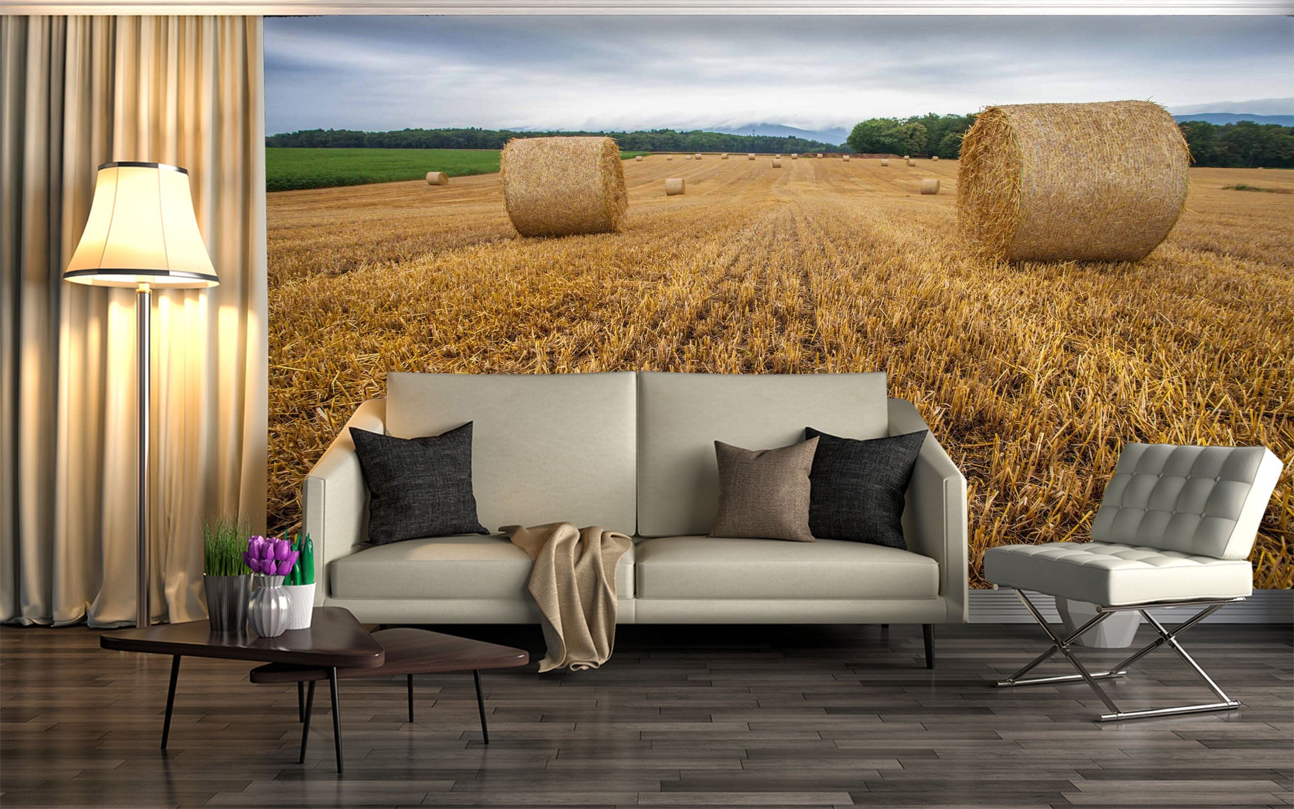 3D Golden Field 1033 Wall Murals Wallpaper AJ Wallpaper 2