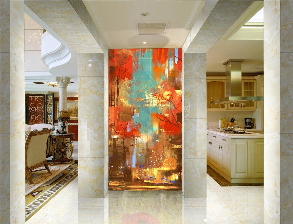 Abstract Oil Painting Wallpaper AJ Wallpaper