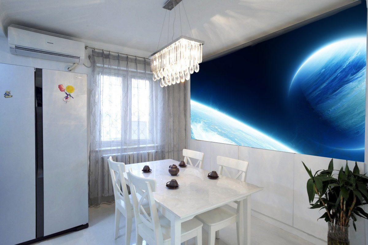 3D Blue Earth 027 Wallpaper AJ Wallpaper