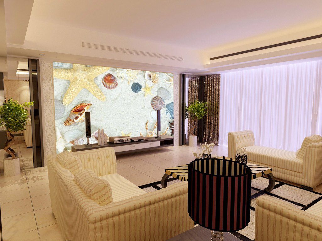 Starfish Conch Shells Wallpaper AJ Wallpaper