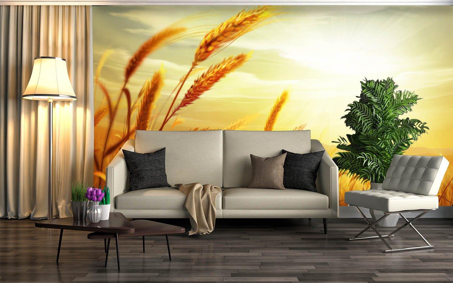 Bright Wheat Field Wallpaper AJ Wallpaper