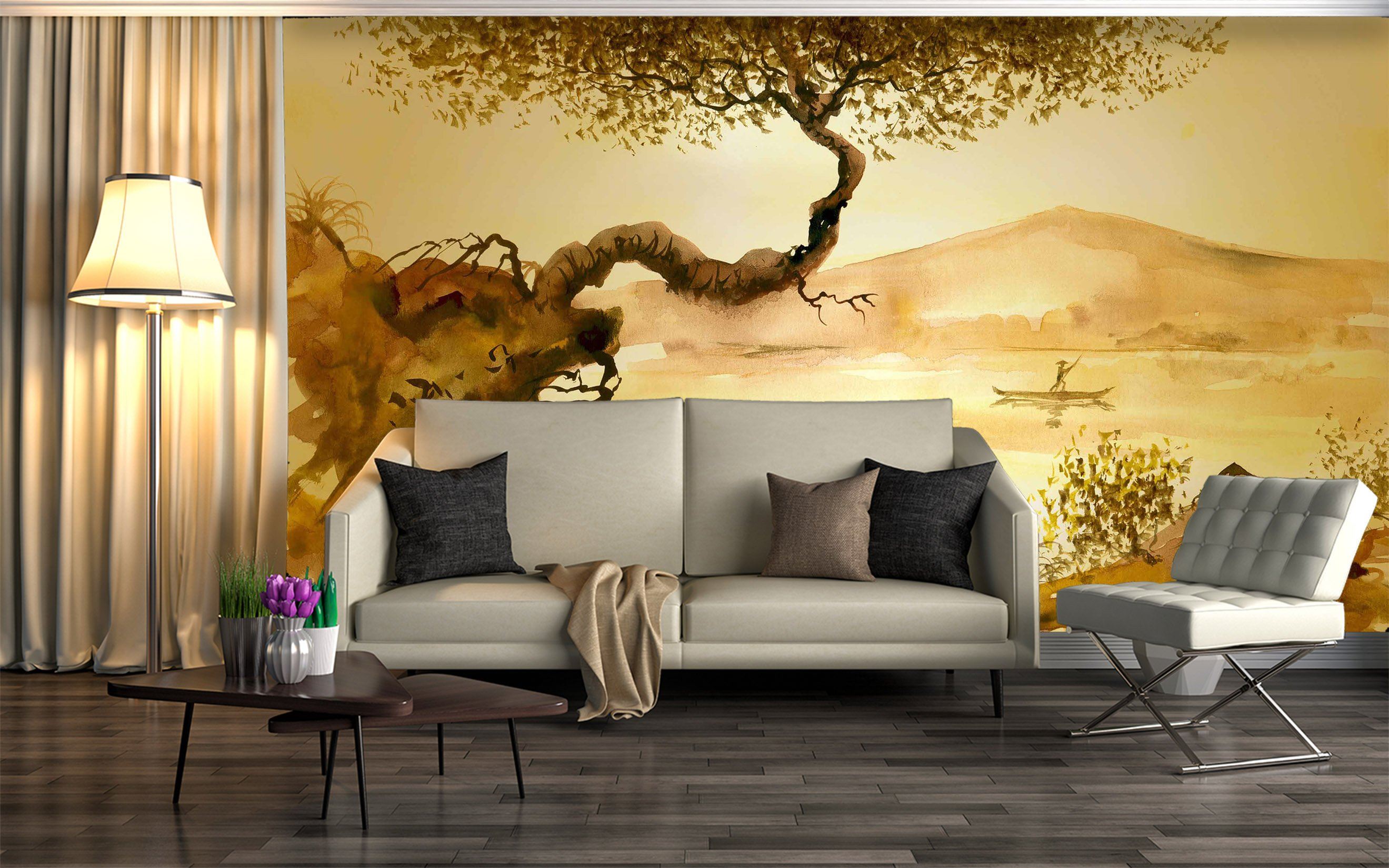 3D Curved Tree 656 Wallpaper AJ Wallpaper