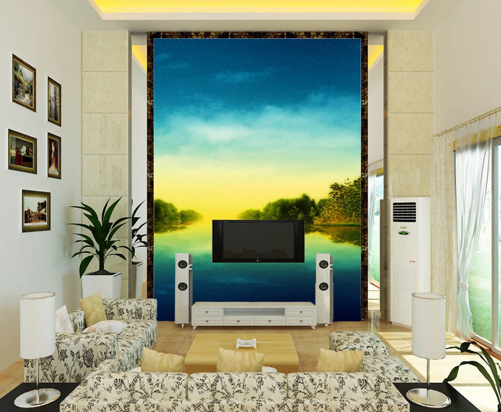 Lake Sunset Glow 1 Wallpaper AJ Wallpaper