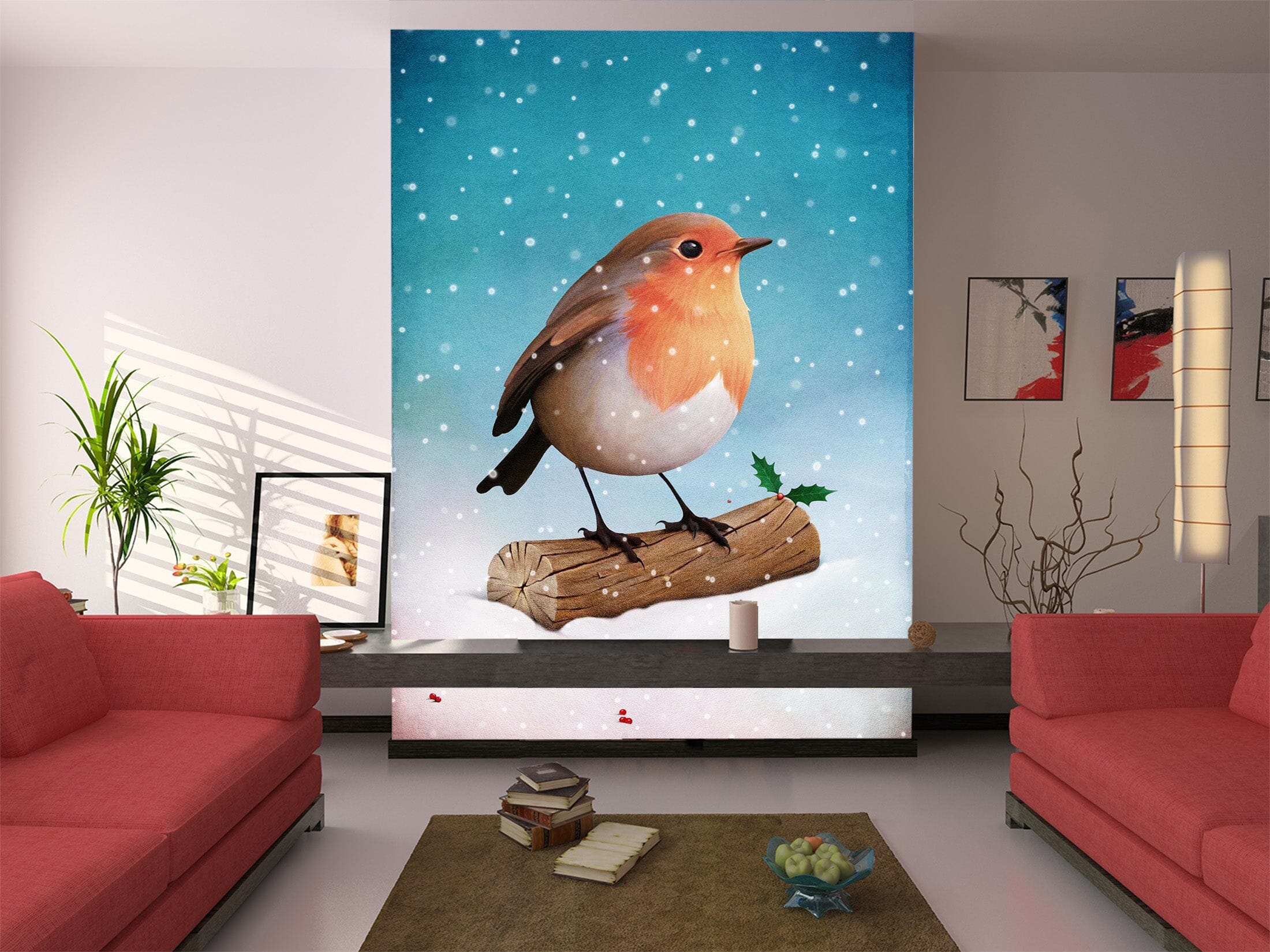 3D Bird Branch 1094 Wall Murals Wallpaper AJ Wallpaper 2