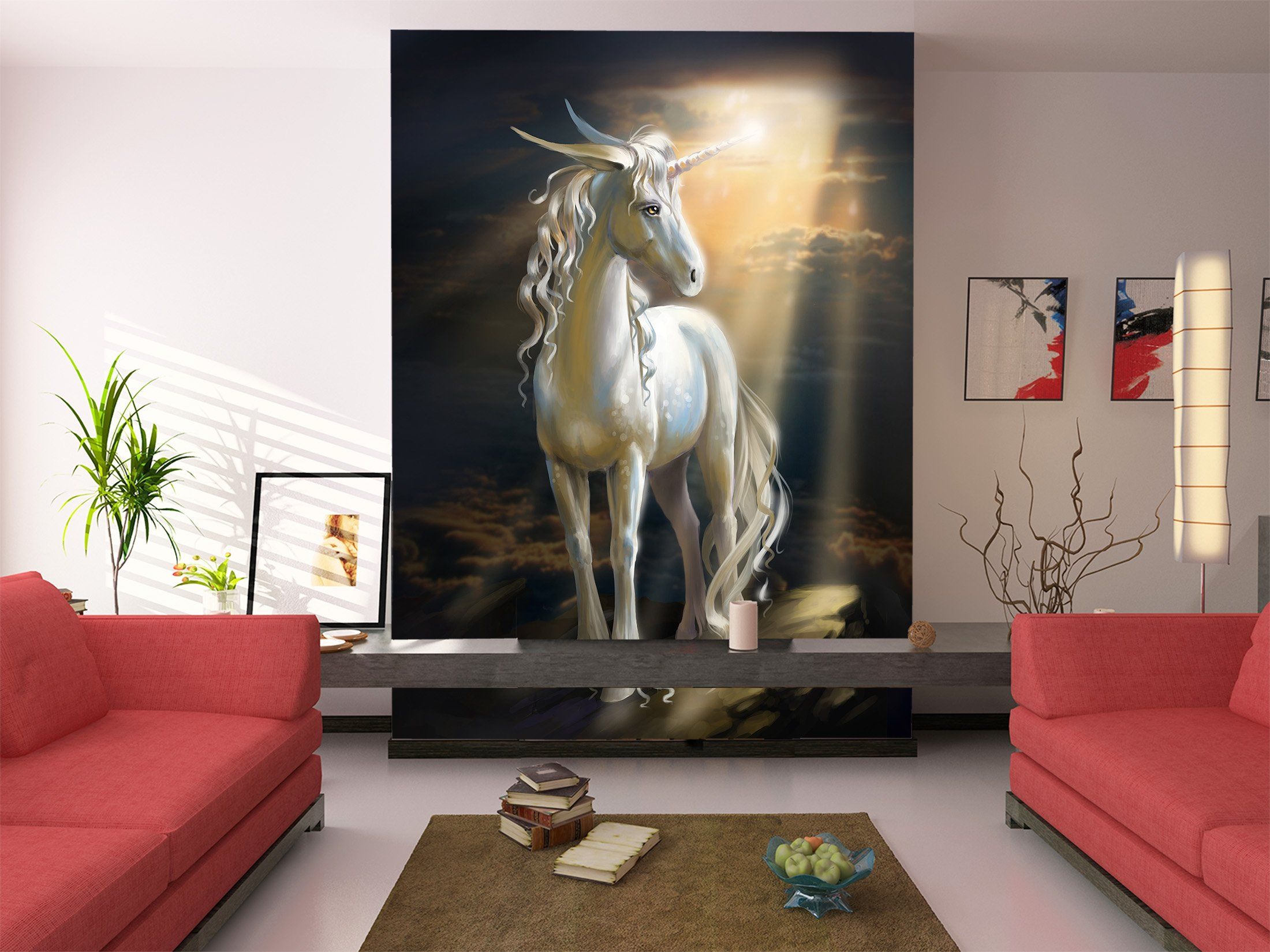 3D Beautiful Unicorn 351 Wallpaper AJ Wallpaper