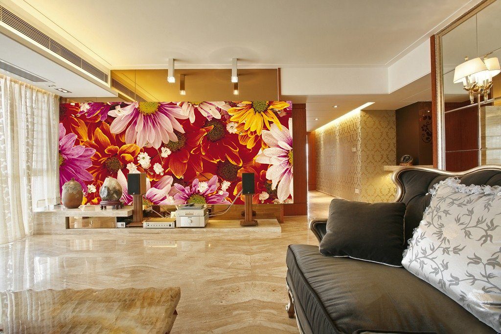 Bright Colors Blossoms Wallpaper AJ Wallpaper