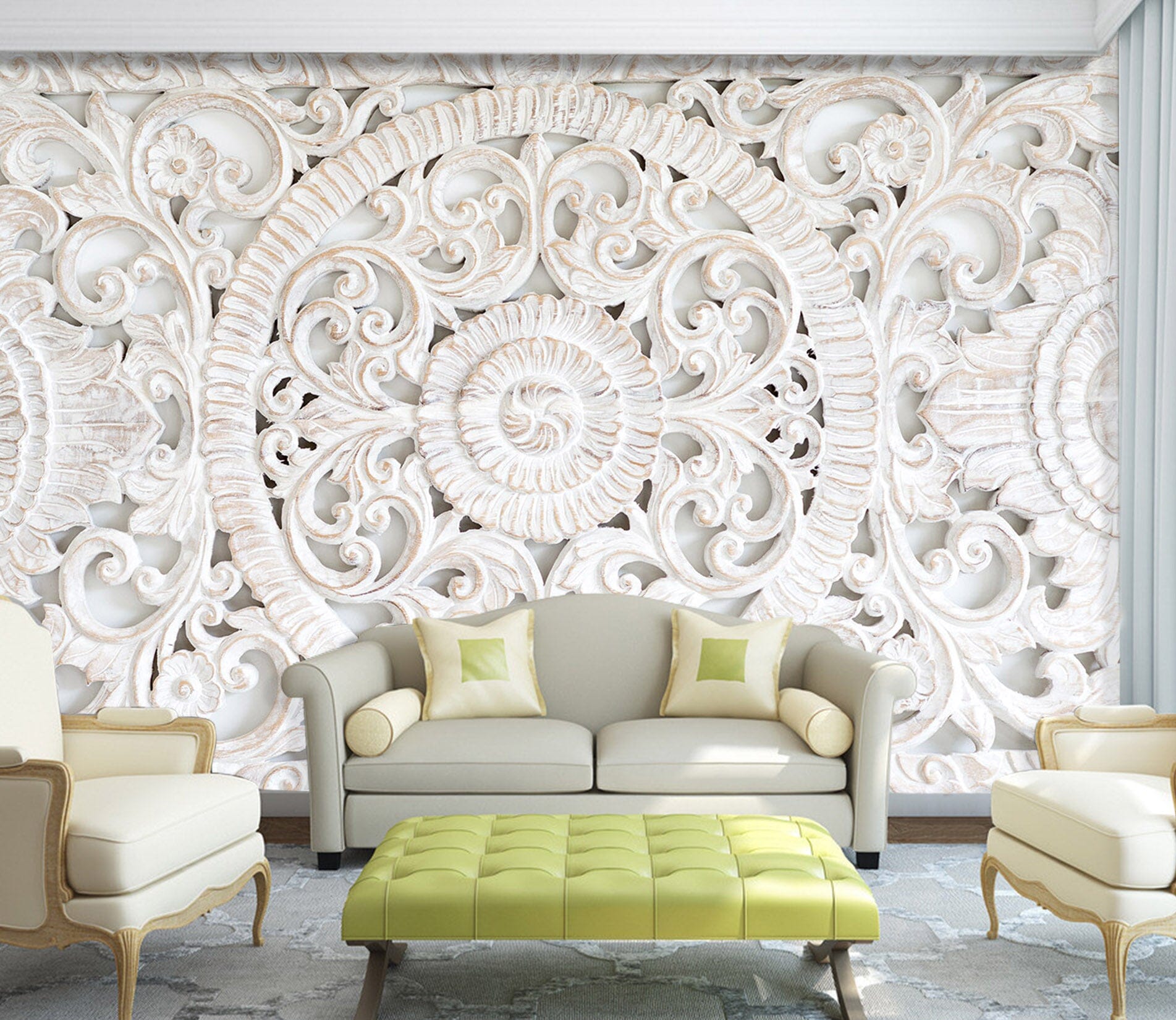 3D Religious Pattern 1574 Wall Murals Wallpaper AJ Wallpaper 2