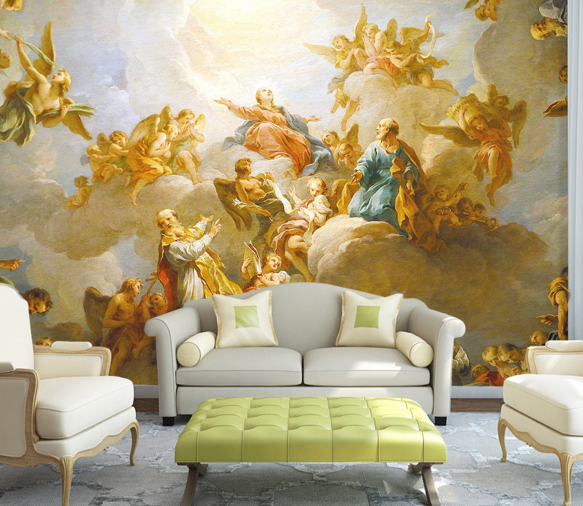 3D Angel Clouds 1585 Wall Murals Wallpaper AJ Wallpaper 2