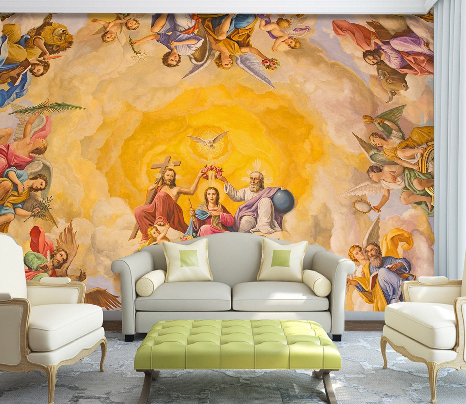 3D Golden Angel 1532 Wall Murals Wallpaper AJ Wallpaper 2