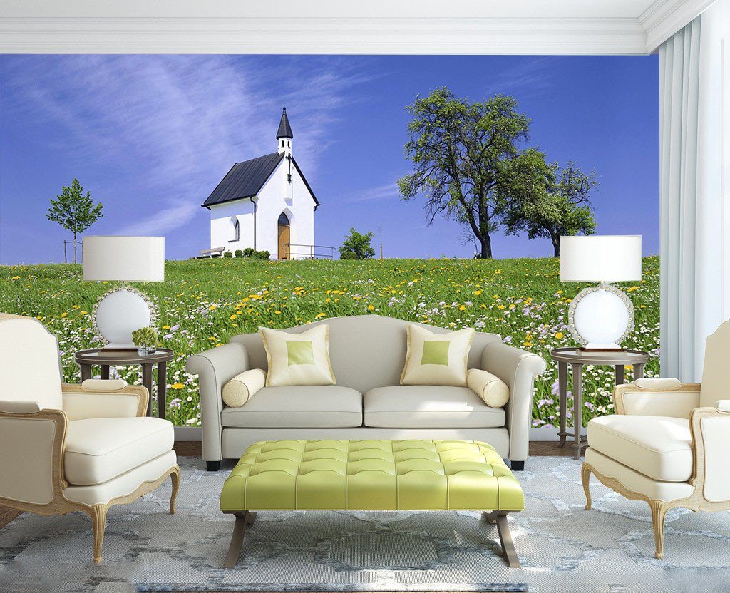 Flowers Field Cottage Wallpaper AJ Wallpaper