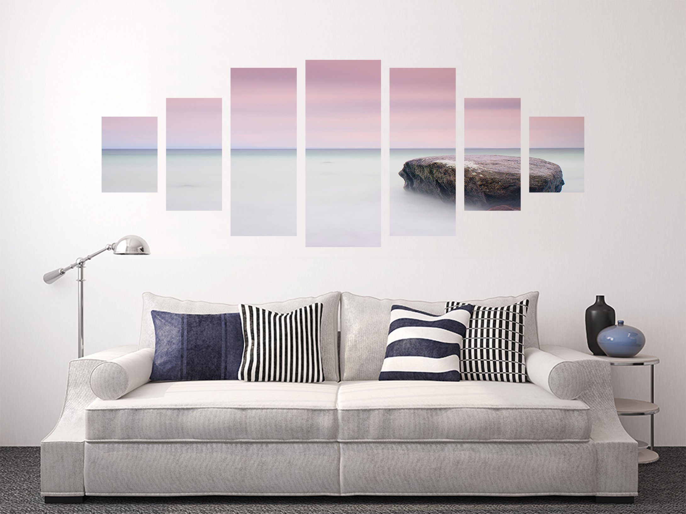 3D Pink Sky 061 Unframed Print Wallpaper Wallpaper AJ Wallpaper