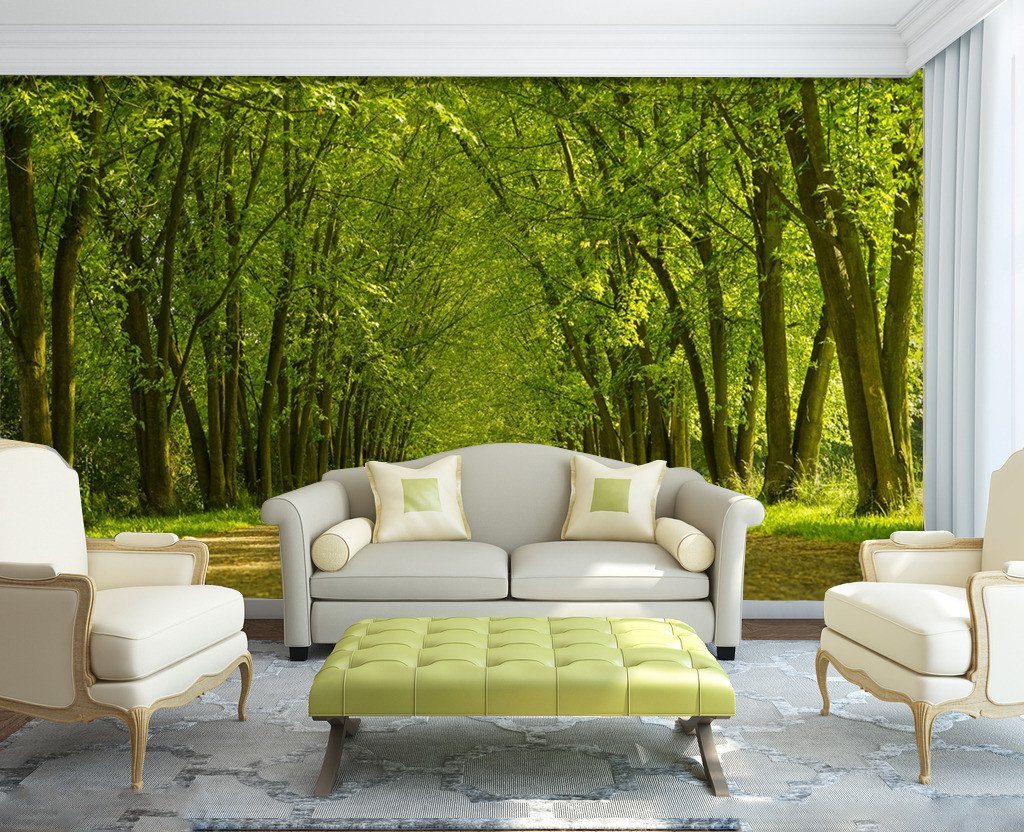 3D Green Forest 335 Wallpaper AJ Wallpaper