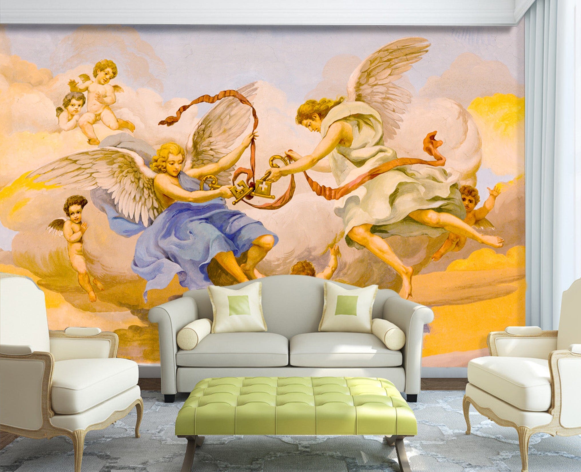 3D Wings Girl 1613 Wall Murals Wallpaper AJ Wallpaper 2