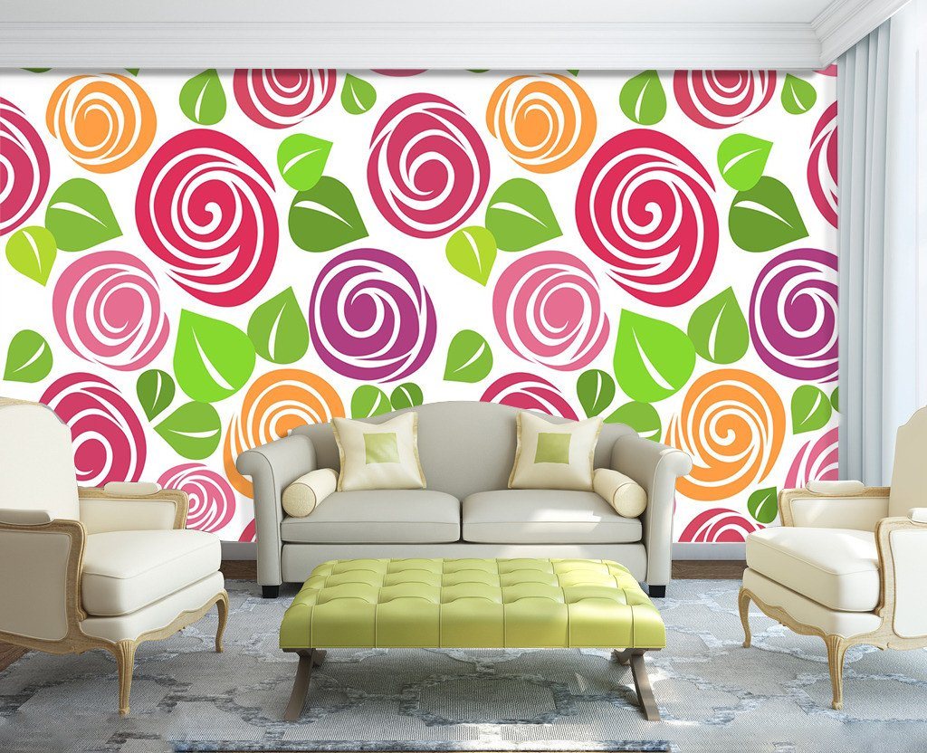 3D Flowers Pattern 739 Wallpaper AJ Wallpaper