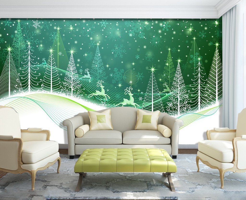 3D Christmas Pattern 028 Wallpaper AJ Wallpaper